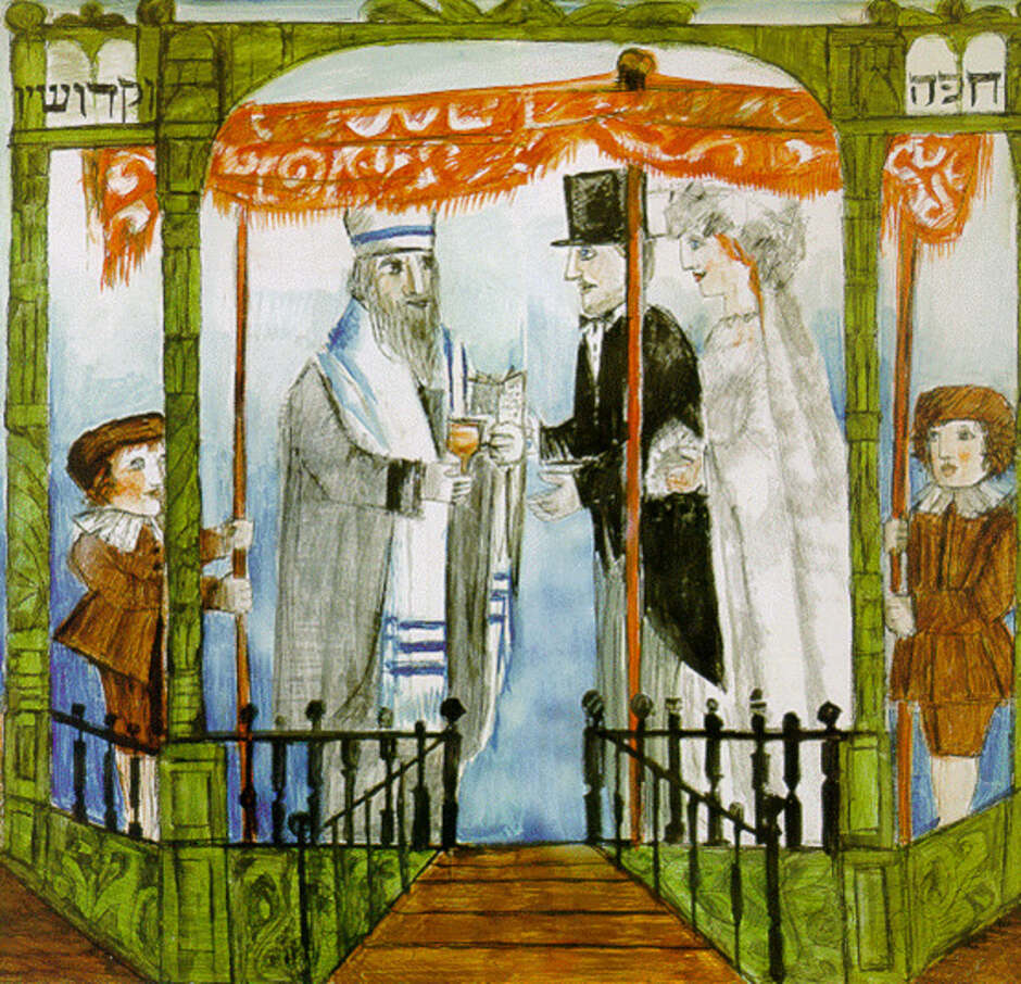 Emanuele Luzzati - il matrimonio